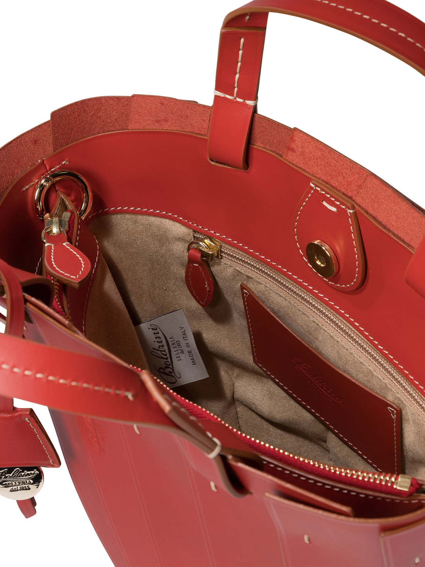 BOLDRINI SELLERIA Red Alzira handbag